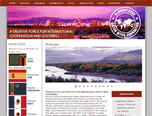 Tablet Screenshot of albuquerque-sister-cities.org